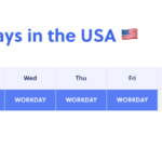 how many working business days in a year